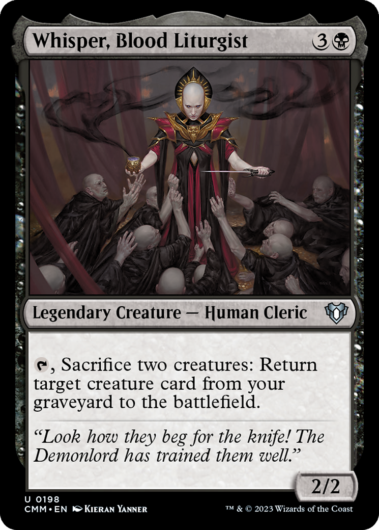 Whisper, Blood Liturgist [Commander Masters] | Arkham Games and Comics