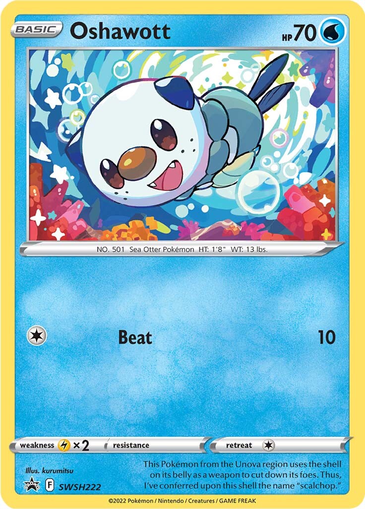 Oshawott (SWSH222) [Sword & Shield: Black Star Promos] | Arkham Games and Comics