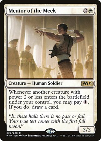 Mentor of the Meek [Core Set 2019] | Arkham Games and Comics