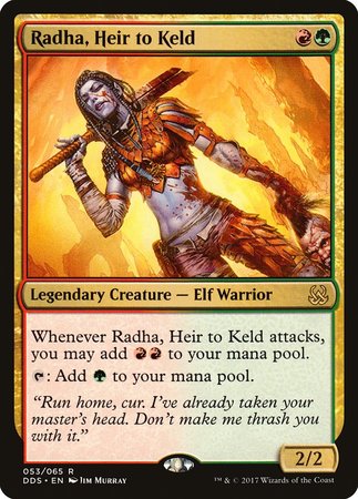 Radha, Heir to Keld [Duel Decks: Mind vs. Might] | Arkham Games and Comics