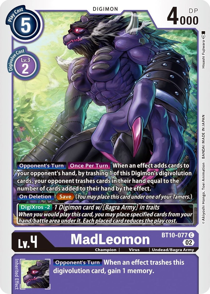 MadLeomon [BT10-077] [Xros Encounter] | Arkham Games and Comics