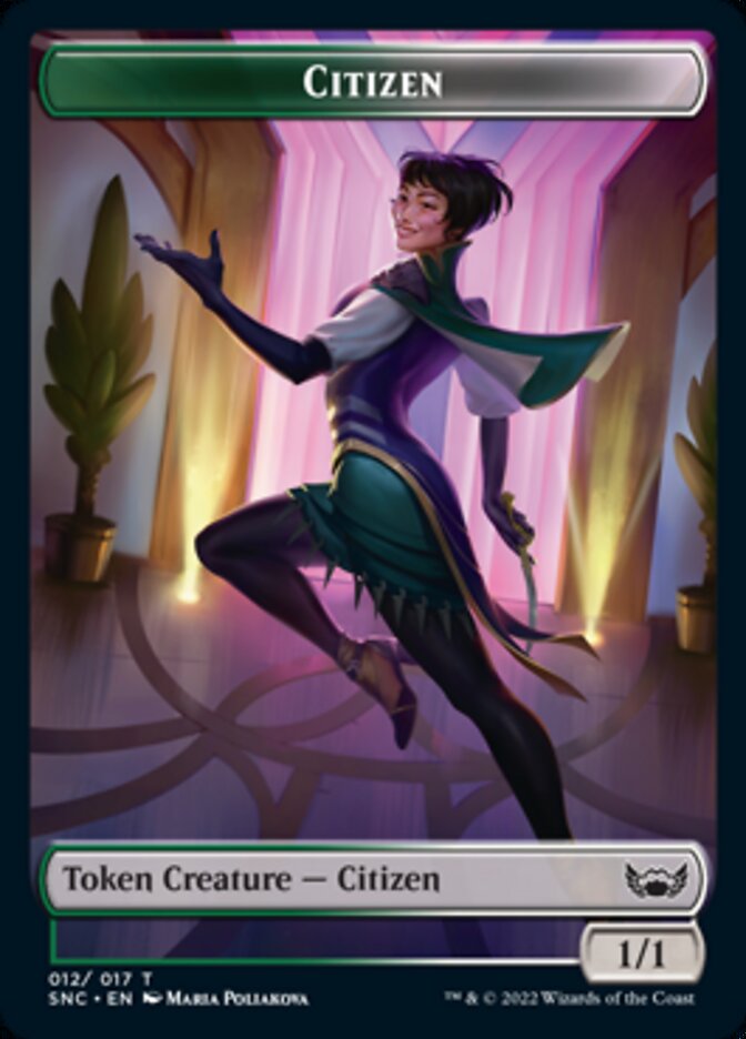 Citizen Token [Streets of New Capenna Tokens] | Arkham Games and Comics