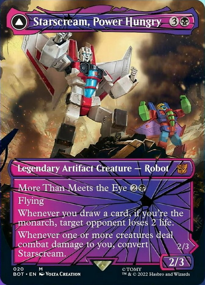 Starscream, Power Hungry // Starscream, Seeker Leader (Shattered Glass) [Universes Beyond: Transformers] | Arkham Games and Comics