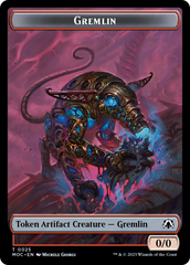 Treasure // Gremlin Double-Sided Token [March of the Machine Commander Tokens] | Arkham Games and Comics