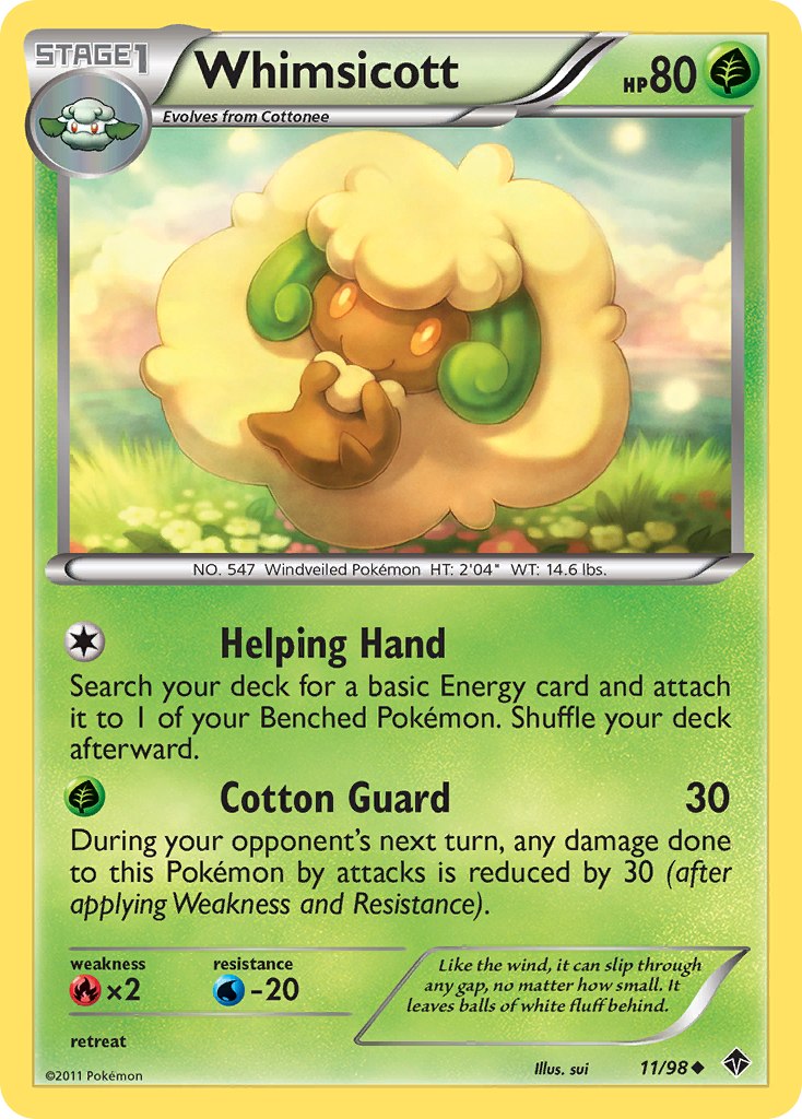 Whimsicott (11/98) [Black & White: Emerging Powers] | Arkham Games and Comics