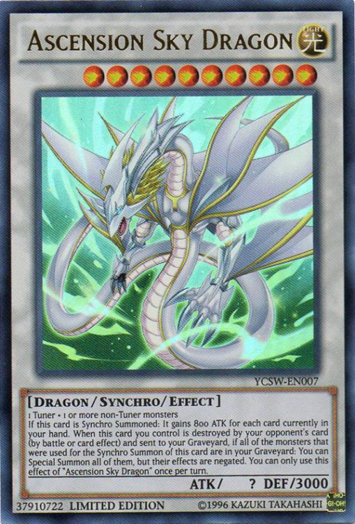 Ascension Sky Dragon [YCSW-EN007] Ultra Rare | Arkham Games and Comics