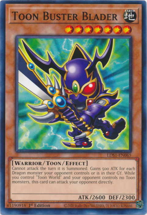 Toon Buster Blader [LDS1-EN065] Common | Arkham Games and Comics