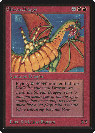 Shivan Dragon [Limited Edition Beta] | Arkham Games and Comics