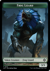 Frog Lizard // Merfolk (0003) Double-Sided Token [The Lost Caverns of Ixalan Commander Tokens] | Arkham Games and Comics