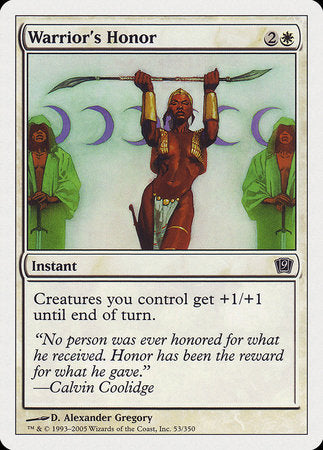 Warrior's Honor [Ninth Edition] | Arkham Games and Comics