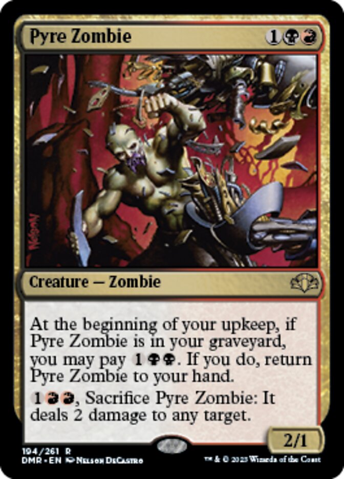 Pyre Zombie [Dominaria Remastered] | Arkham Games and Comics