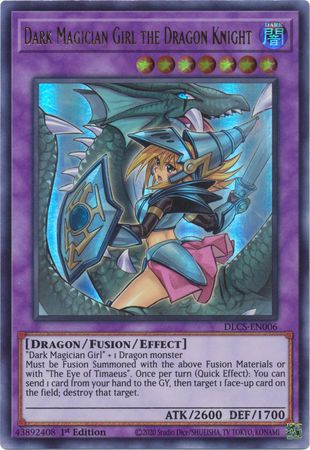 Dark Magician Girl the Dragon Knight (Alternate Art) (Purple) [DLCS-EN006] Ultra Rare | Arkham Games and Comics