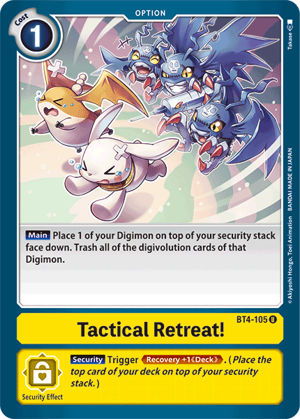 Tactical Retreat! [BT4-105] [Great Legend] | Arkham Games and Comics