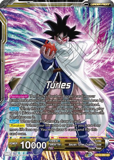 Turles // Turles, Accursed Power (BT15-092) [Saiyan Showdown Prerelease Promos] | Arkham Games and Comics