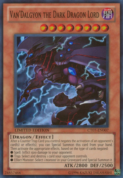 Van'Dalgyon The Dark Dragon Lord [CT07-EN007] Super Rare | Arkham Games and Comics