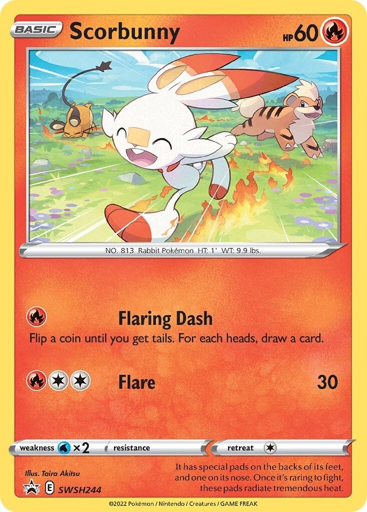 Scorbunny (SWSH244) [Sword & Shield: Black Star Promos] | Arkham Games and Comics