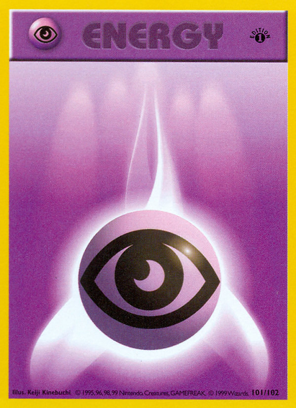 Psychic Energy (101/102) (Shadowless) [Base Set 1st Edition] | Arkham Games and Comics