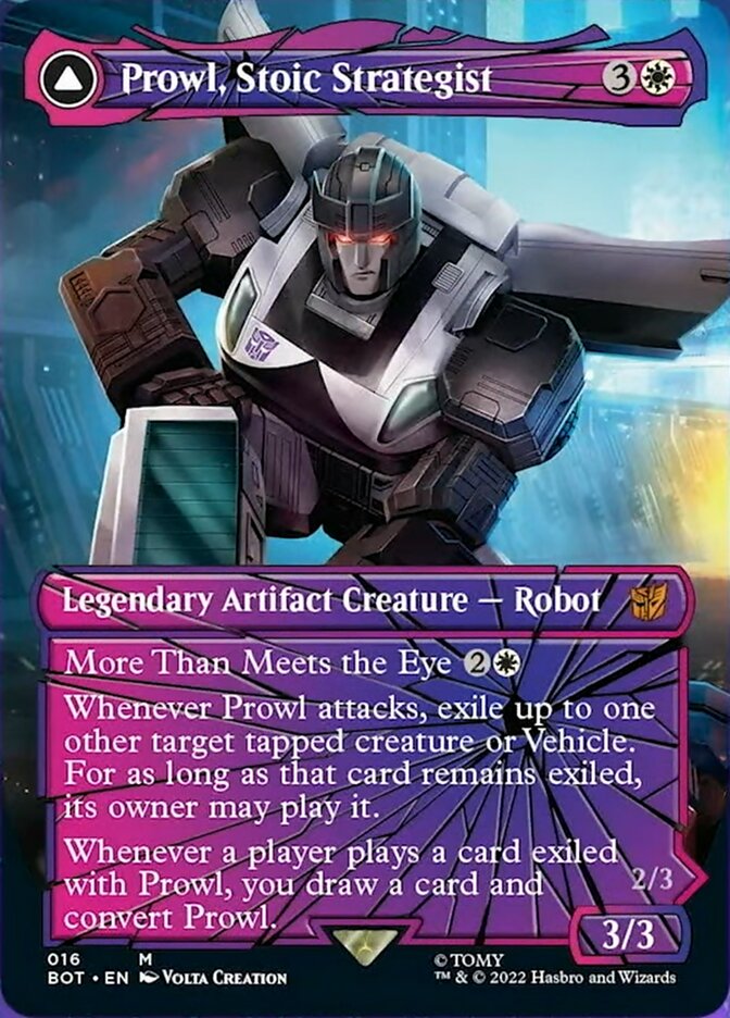 Prowl, Stoic Strategist // Prowl, Pursuit Vehicle (Shattered Glass) [Universes Beyond: Transformers] | Arkham Games and Comics