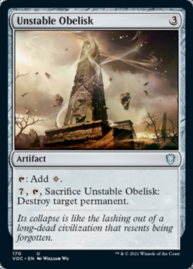 Unstable Obelisk [Innistrad: Crimson Vow Commander] | Arkham Games and Comics