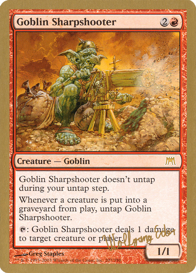 Goblin Sharpshooter (Wolfgang Eder) [World Championship Decks 2003] | Arkham Games and Comics