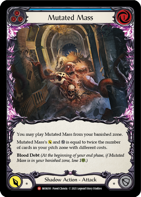 Mutated Mass [MON191-RF] (Monarch)  1st Edition Rainbow Foil | Arkham Games and Comics