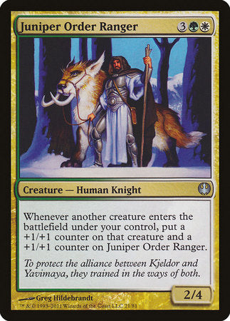 Juniper Order Ranger [Duel Decks: Knights vs. Dragons] | Arkham Games and Comics