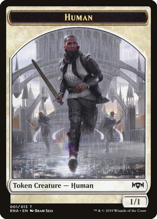 Human Token [Ravnica Allegiance Tokens] | Arkham Games and Comics