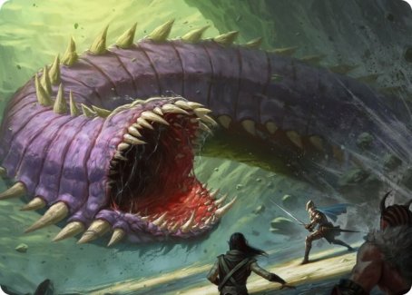 Purple Worm Art Card [Dungeons & Dragons: Adventures in the Forgotten Realms Art Series] | Arkham Games and Comics