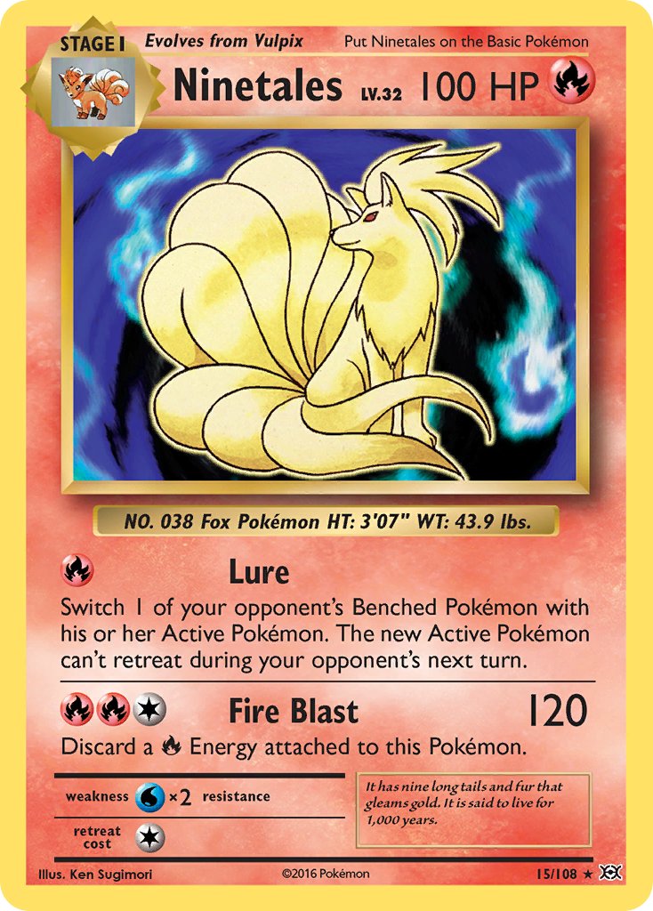 Ninetales (15/108) (Theme Deck Exclusive) [XY: Evolutions] | Arkham Games and Comics