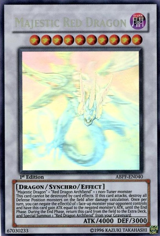 Majestic Red Dragon [ABPF-EN040] Ghost Rare | Arkham Games and Comics