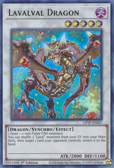 Lavalval Dragon [GFTP-EN047] Ultra Rare | Arkham Games and Comics