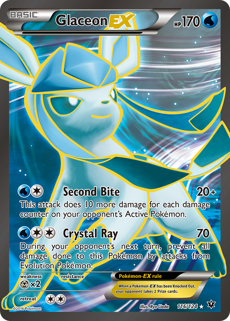 Glaceon EX (116/124) [XY: Fates Collide] | Arkham Games and Comics