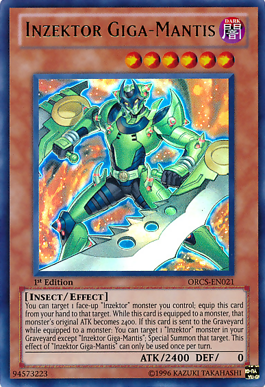 Inzektor Giga-Mantis [ORCS-EN021] Ultra Rare | Arkham Games and Comics