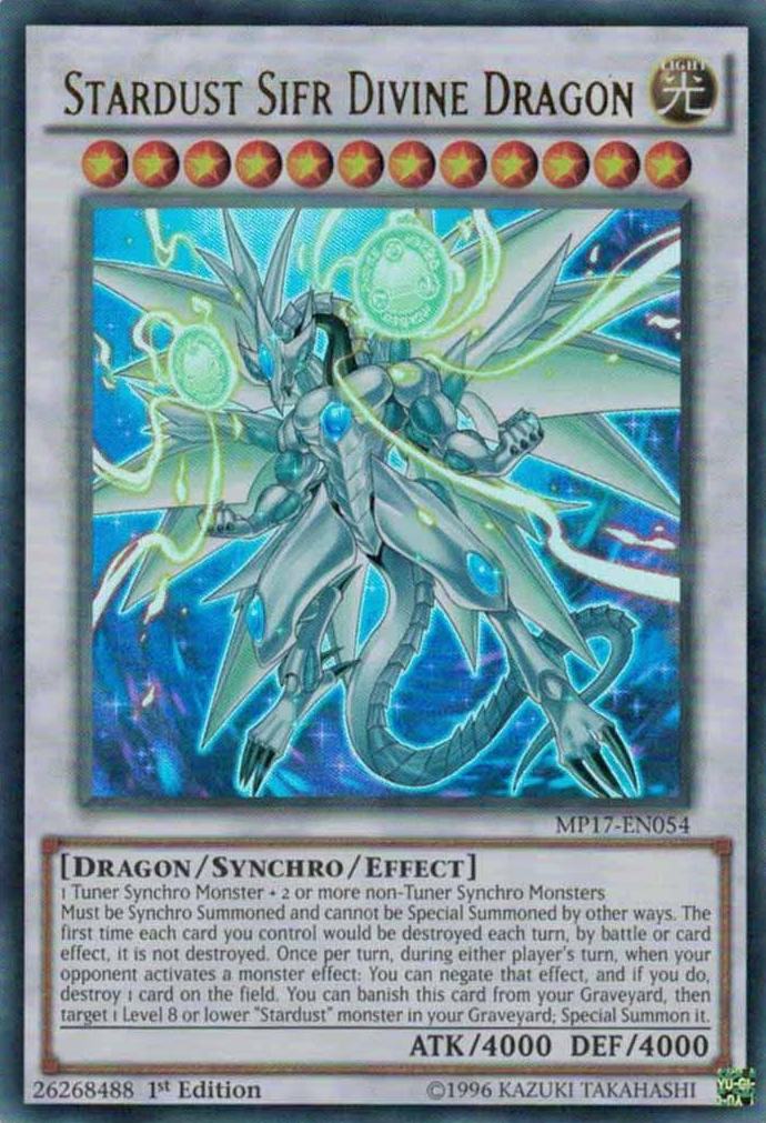 Stardust Sifr Divine Dragon [MP17-EN054] Ultra Rare | Arkham Games and Comics