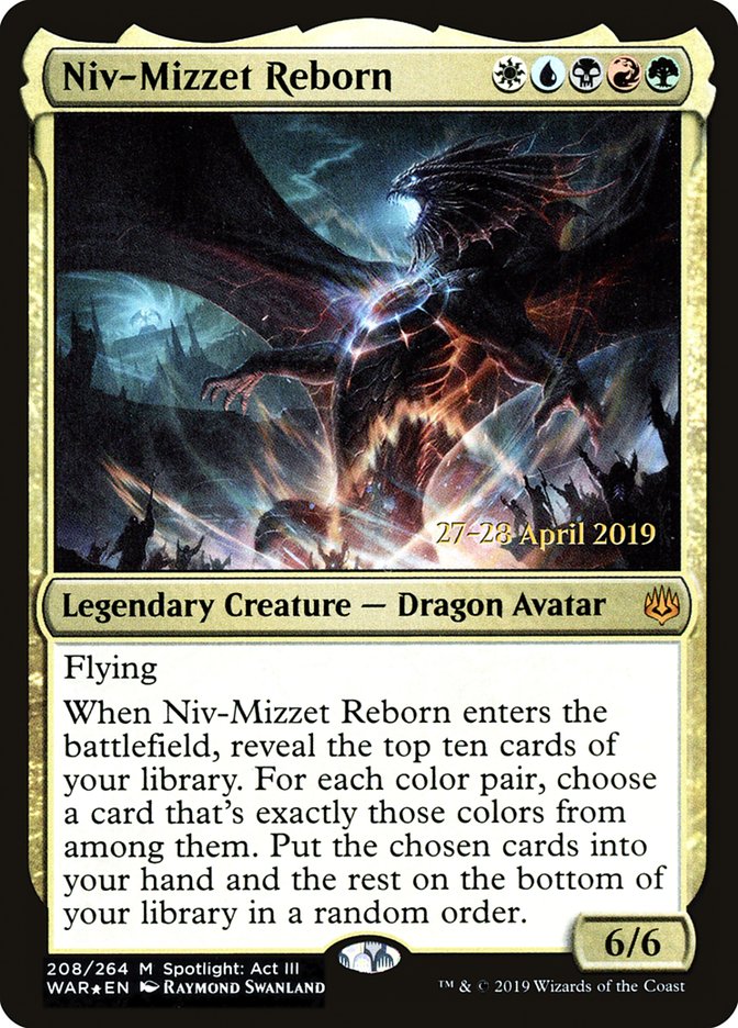 Niv-Mizzet Reborn  [War of the Spark Prerelease Promos] | Arkham Games and Comics