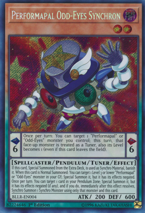 Performapal Odd-Eyes Synchron [BLLR-EN004] Secret Rare | Arkham Games and Comics