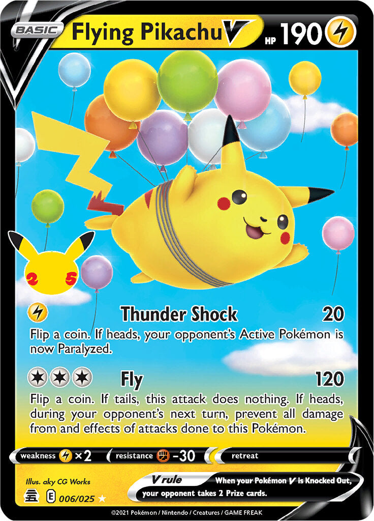 Flying Pikachu V (006/025) [Celebrations: 25th Anniversary] | Arkham Games and Comics
