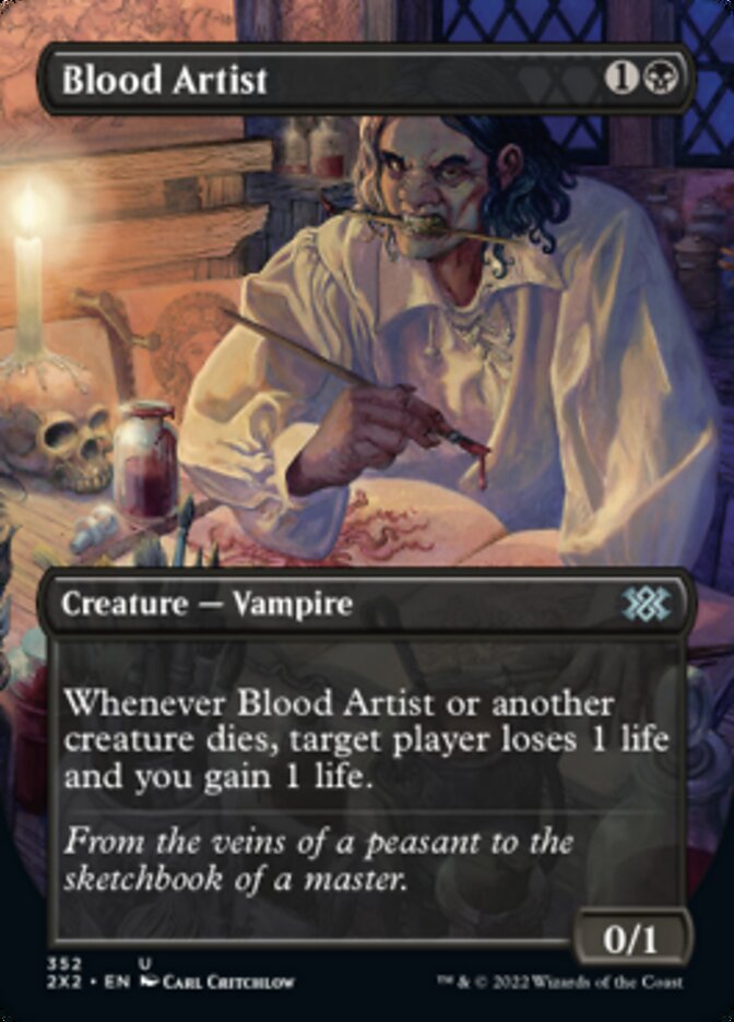 Blood Artist (Borderless Alternate Art) [Double Masters 2022] | Arkham Games and Comics