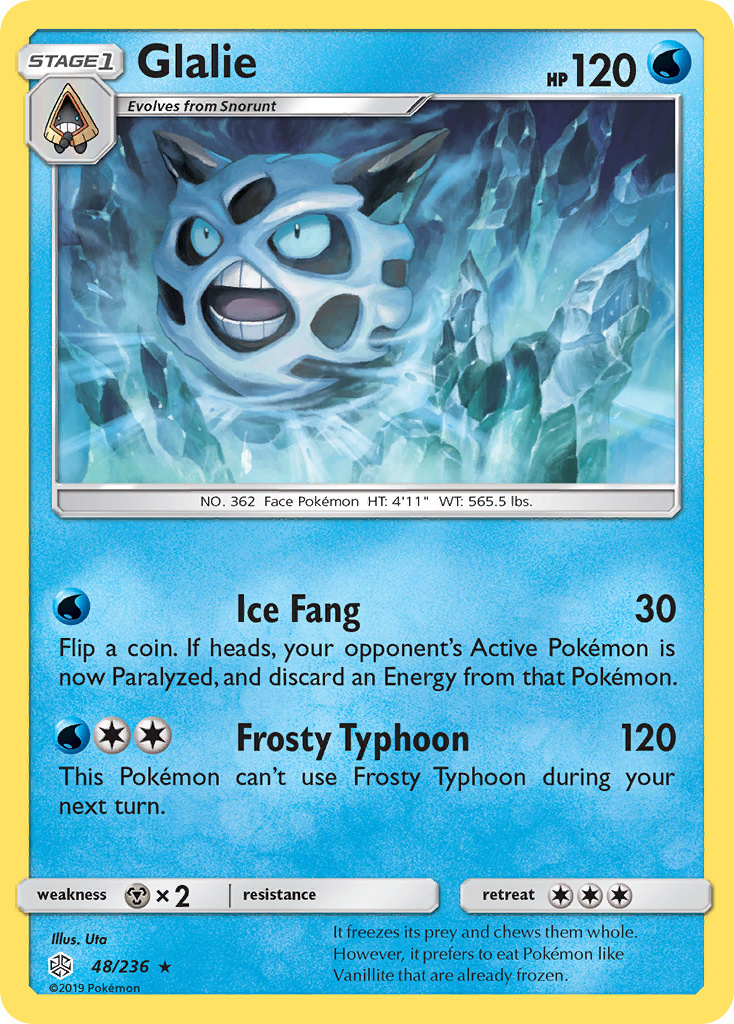 Glalie (48/236) [Sun & Moon: Cosmic Eclipse] | Arkham Games and Comics