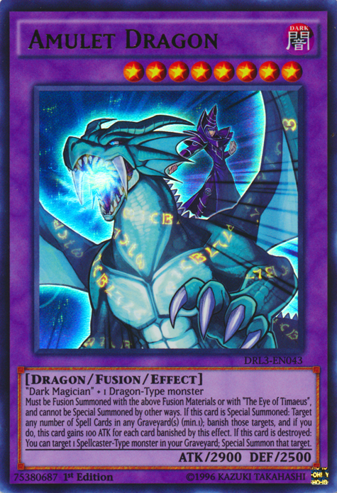 Amulet Dragon [DRL3-EN043] Ultra Rare | Arkham Games and Comics