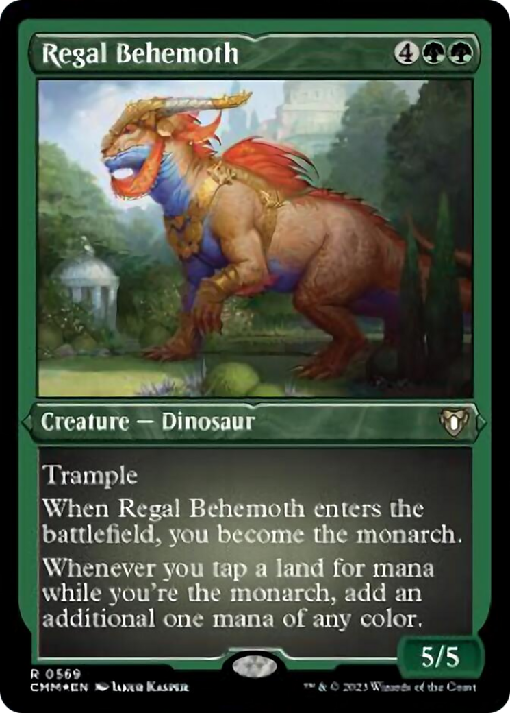 Regal Behemoth (Foil Etched) [Commander Masters] | Arkham Games and Comics