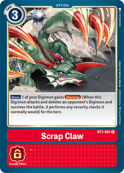 Scrap Claw [BT1-091] [Release Special Booster Ver.1.5] | Arkham Games and Comics