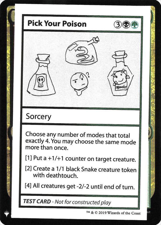 Pick Your Poison [Mystery Booster Playtest Cards] | Arkham Games and Comics