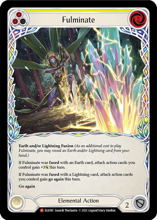 Fulminate [ELE091] (Tales of Aria)  1st Edition Rainbow Foil | Arkham Games and Comics