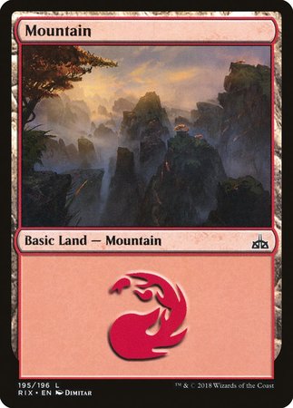 Mountain [Rivals of Ixalan] | Arkham Games and Comics