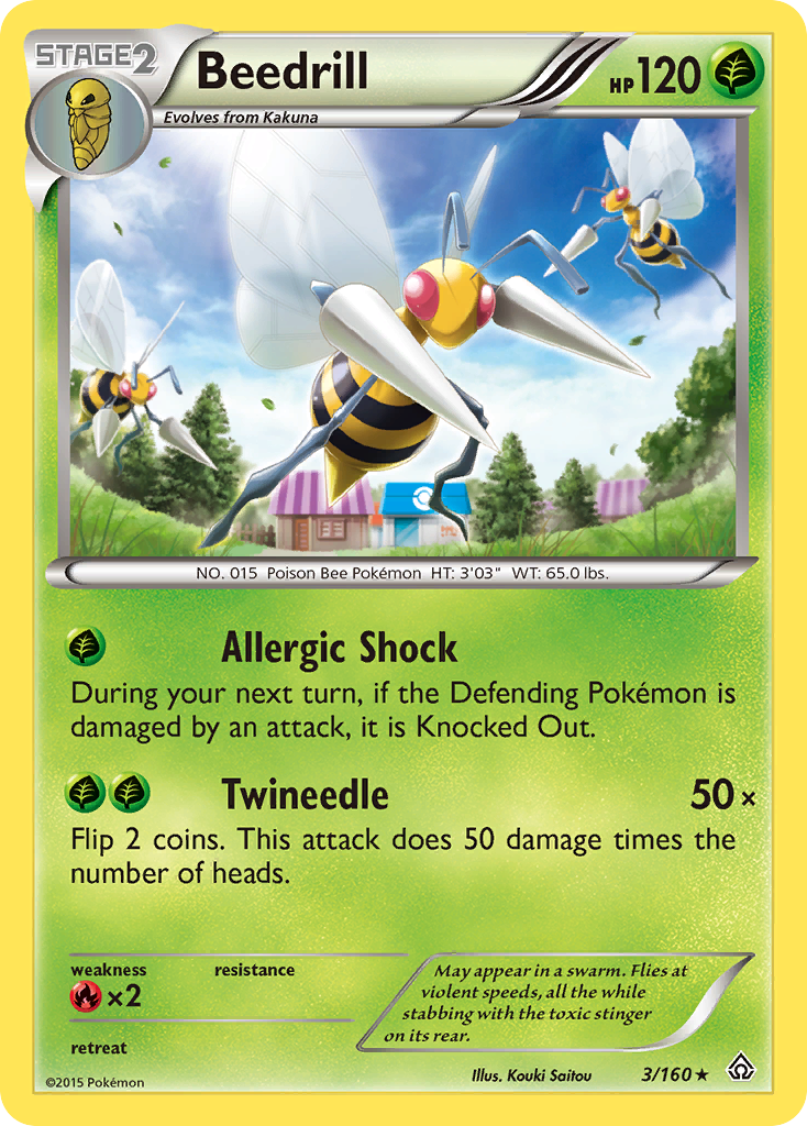 Beedrill (3/160) [XY: Primal Clash] | Arkham Games and Comics