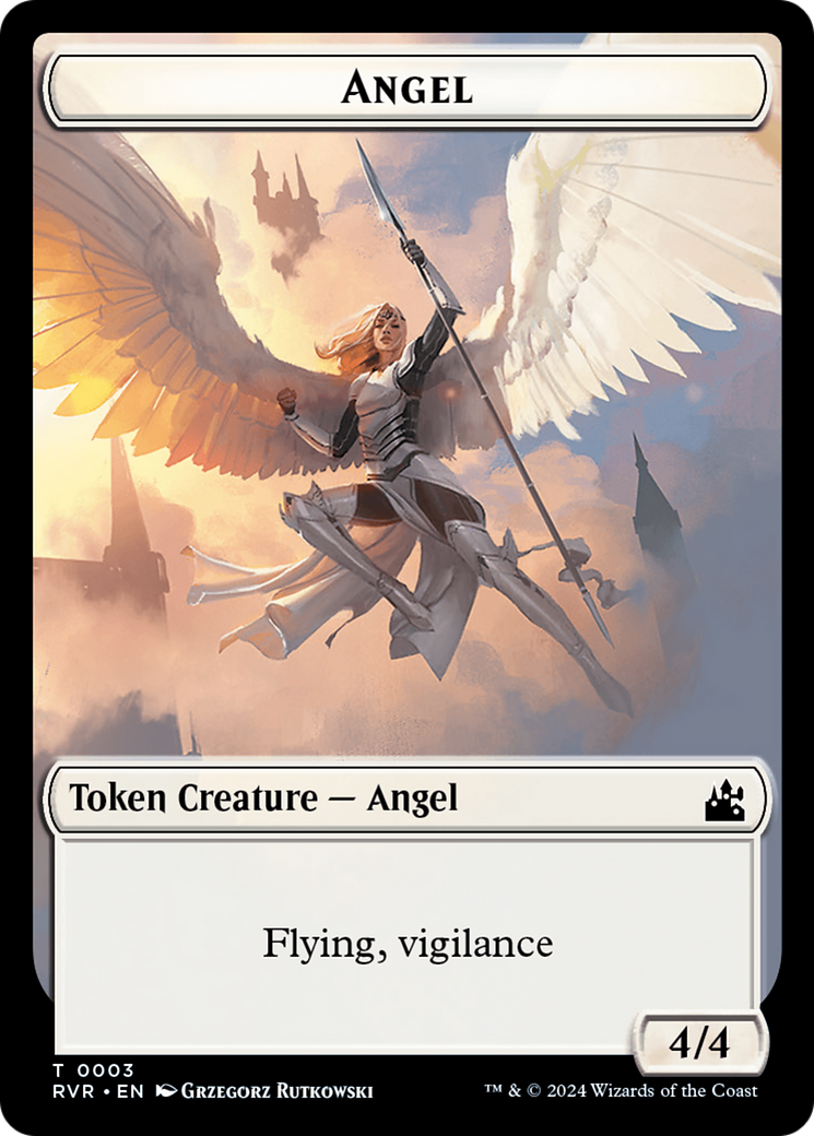 Angel Token (0003) [Ravnica Remastered Tokens] | Arkham Games and Comics