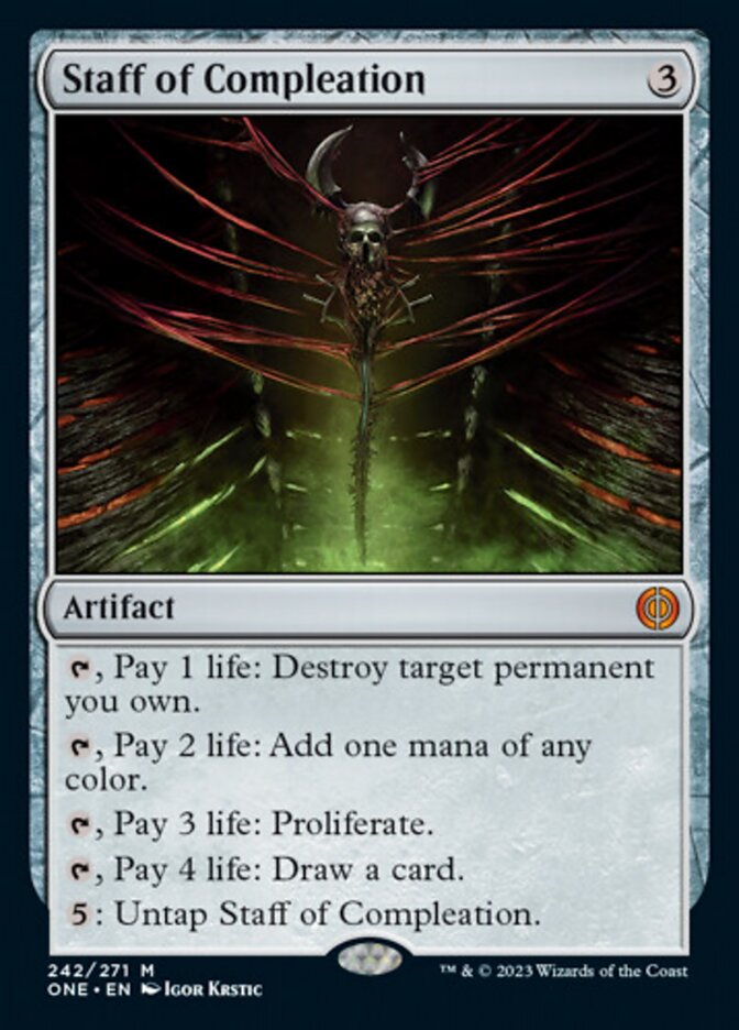 Staff of Compleation [Phyrexia: All Will Be One] | Arkham Games and Comics