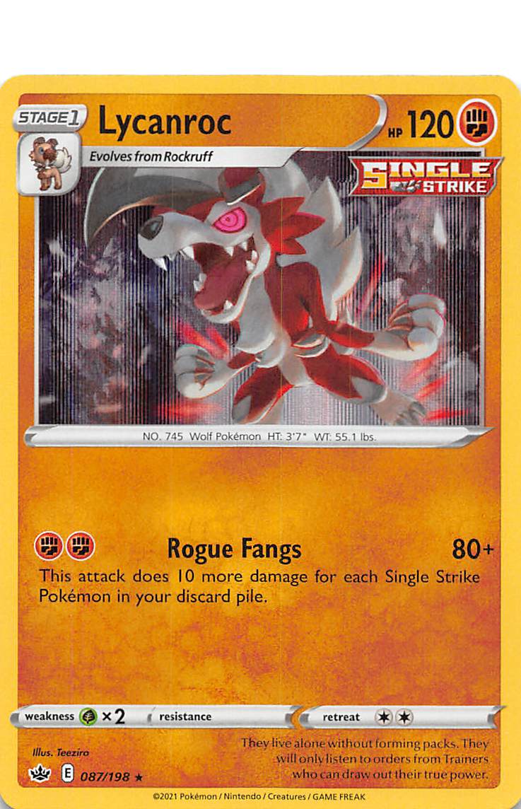 Lycanroc (087/198) [Sword & Shield: Chilling Reign] | Arkham Games and Comics