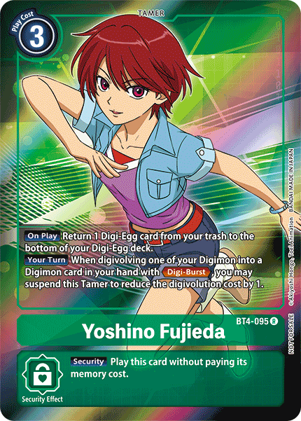 Yoshino Fujieda [BT4-095] (Buy-A-Box Promo) [Great Legend Promos] | Arkham Games and Comics